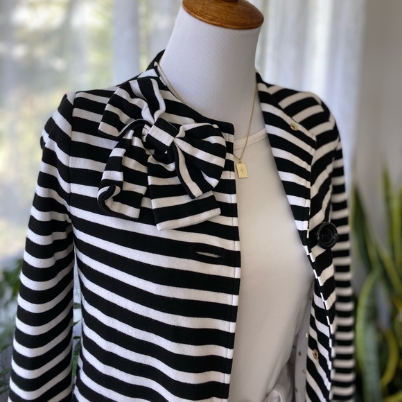 Kate Spade - Girls Striped Swing Jacket - Picture 5 of 6